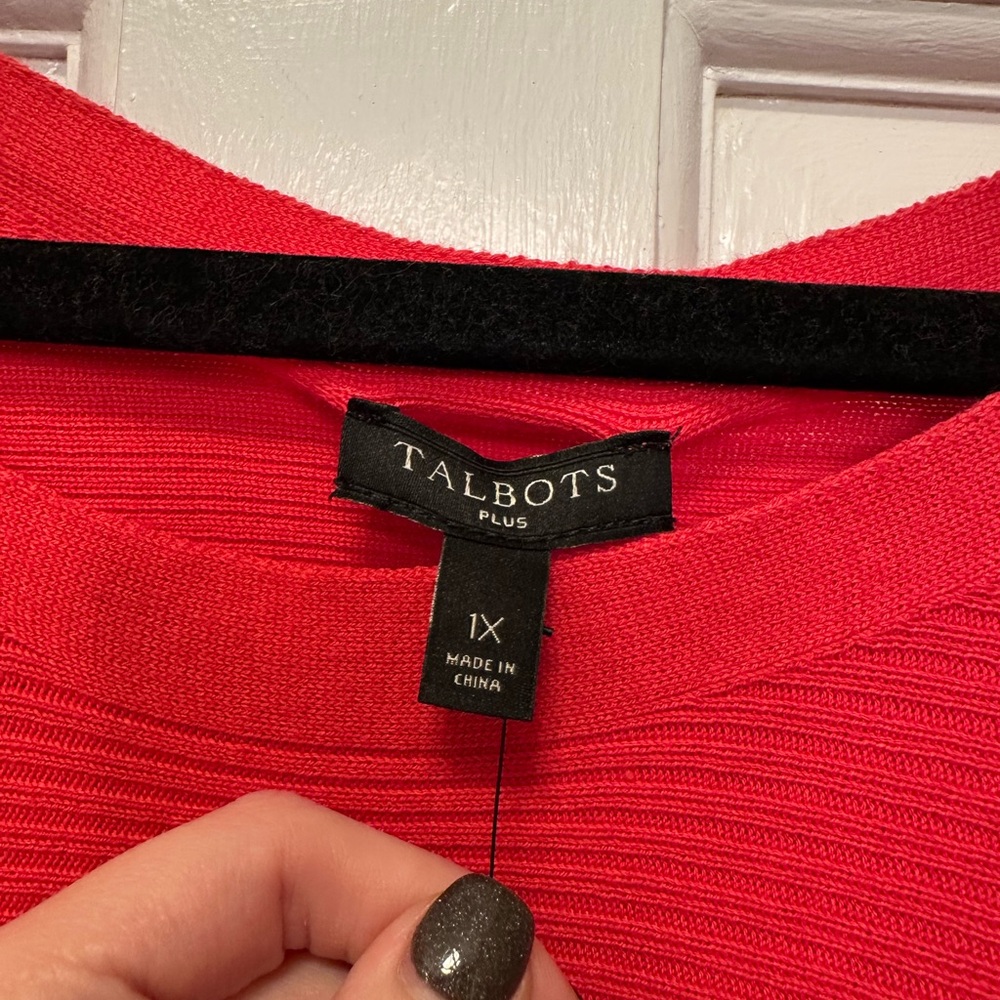 Talbots Plus Ribbed Tunic - Picture 3 of 4